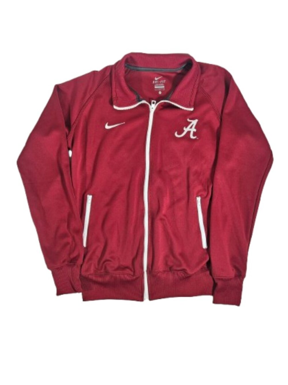 Nike Alabama Full Zip Crimson Red Jacket Women's Size Large Dri-fit